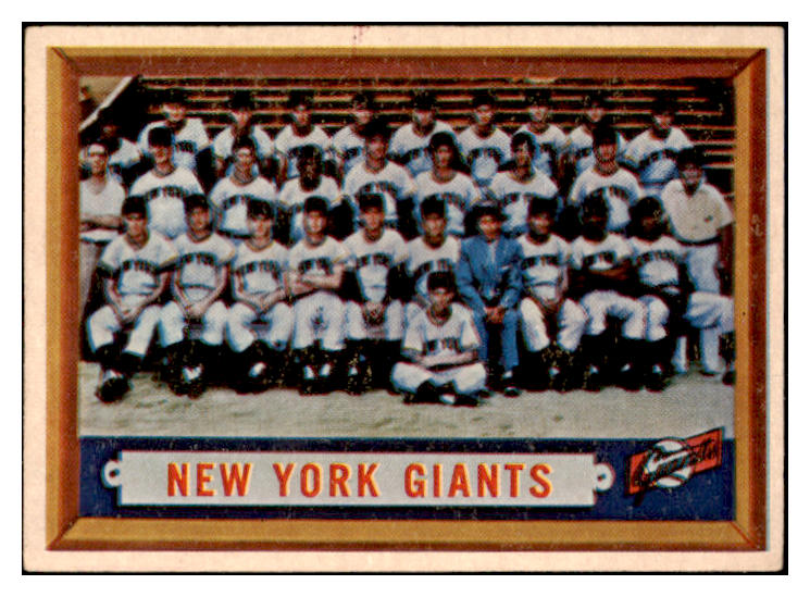 1957 Topps Baseball #317 New York Giants Team EX+/EX-MT 519740