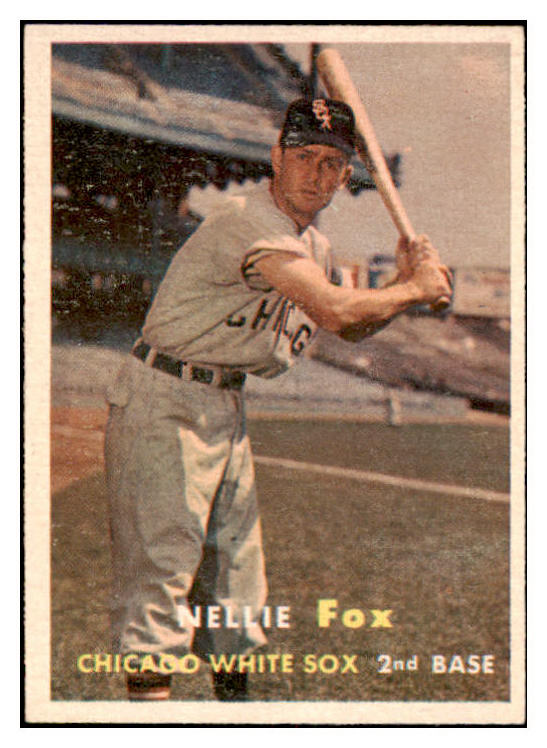 1957 Topps Baseball #038 Nellie Fox White Sox EX-MT 519743