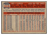 1957 Topps Baseball #215 Enos Slaughter Yankees EX+/EX-MT 519747