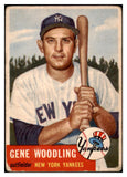 1953 Topps Baseball #264 Gene Woodling Yankees VG 519749