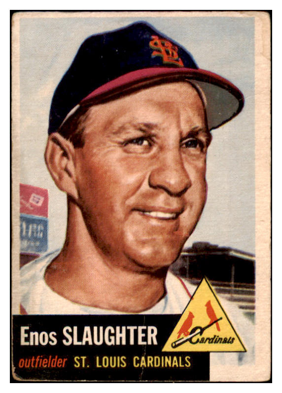 1953 Topps Baseball #041 Enos Slaughter Cardinals GD-VG 519750