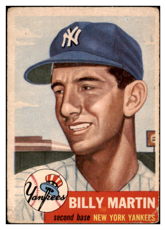 1953 Topps Baseball #086 Billy Martin Yankees GD-VG 519751