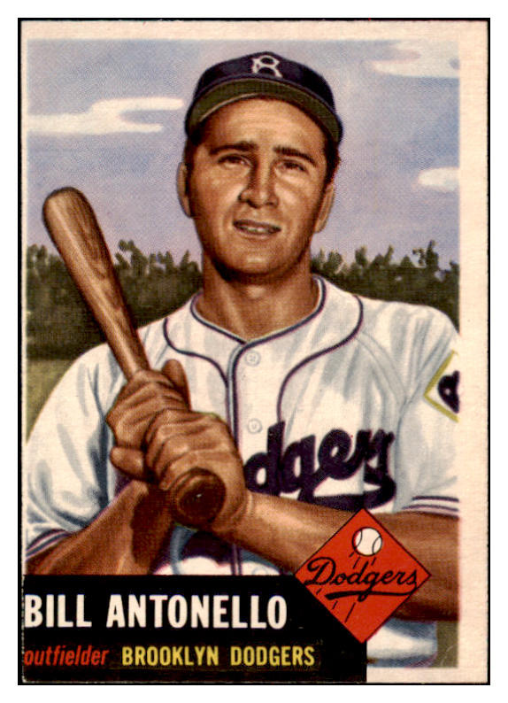 1953 Topps Baseball #272 Bill Antonello Dodgers VG-EX 519757