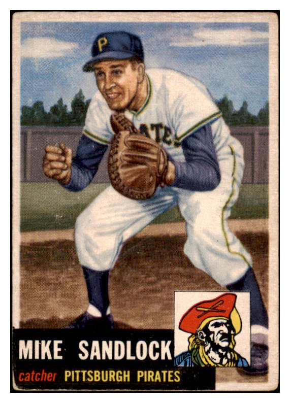 1953 Topps Baseball #247 Mike Sandlock Pirates VG-EX 519760