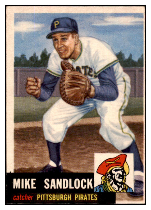 1953 Topps Baseball #247 Mike Sandlock Pirates EX 519783