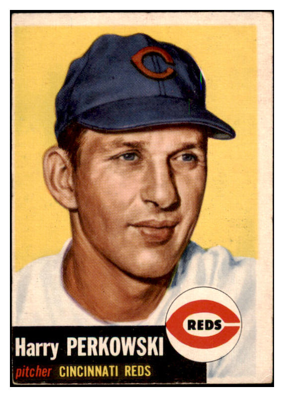 1953 Topps Baseball #236 Harry Perkowski Reds VG-EX 519790