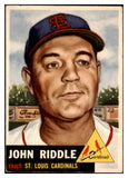 1953 Topps Baseball #274 John Riddle Cardinals VG-EX 519792