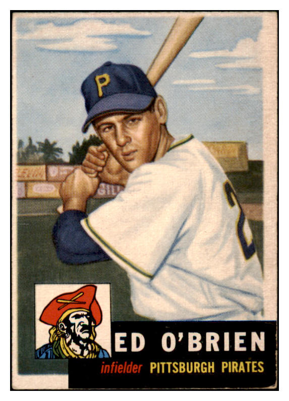 1953 Topps Baseball #249 Ed O'Brien Pirates VG-EX 519793