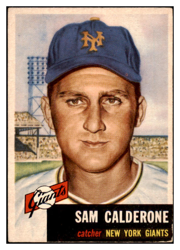 1953 Topps Baseball #260 Sam Calderone Giants VG-EX 519795