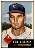 1953 Topps Baseball #221 Bob Milliken Dodgers VG-EX 519798