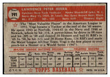 1952 Topps Baseball #191 Yogi Berra Yankees Good 519800