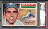 1956 Topps Baseball #145 Gil Hodges Dodgers PSA 6 EX-MT Gray 519809