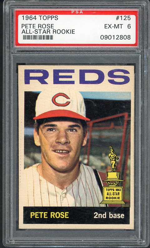 1964 Topps Baseball #125 Pete Rose Reds PSA 6 EX-MT 519819