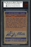 1972 Topps Basketball #195 Julius Erving Squires BVG 7 NM 519838