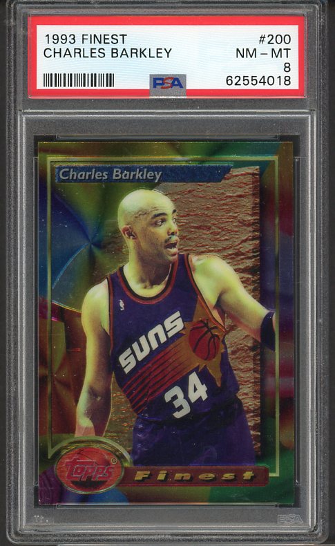 1993 Topps Finest #200 Charles Barkley Suns PSA 8 NM/MT 519840