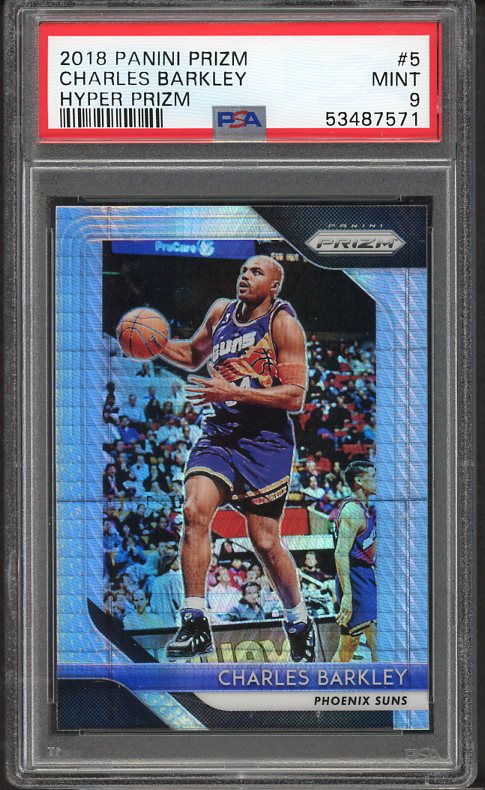 2018 Panini Hyper Prizm #005 Charles Barkley Suns PSA 9 MINT 519843