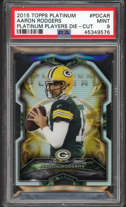 2015 Topps Platinum #PDCAR Aaron Rodgers Packers PSA 9 MINT 519849