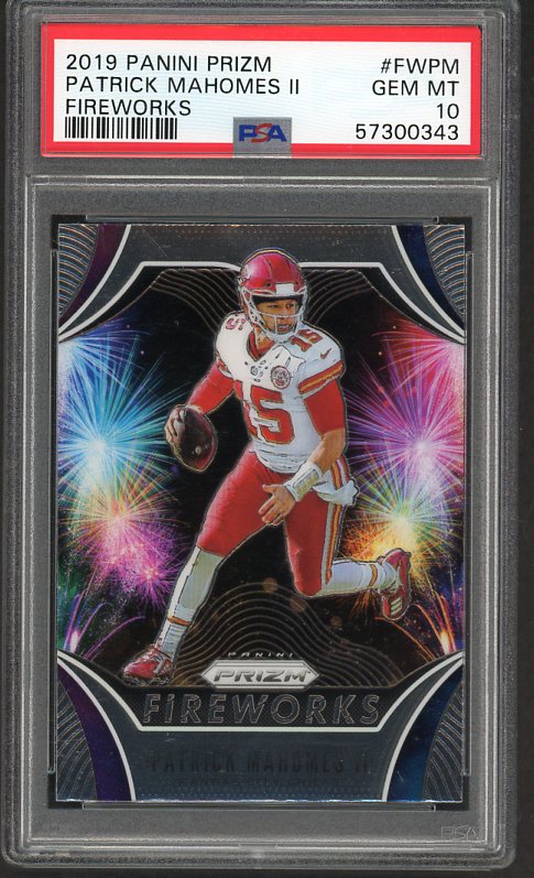 2019 Panini Prizm #FWPM Patrick Mahomes Chiefs PSA 10 GEM MINT 519850