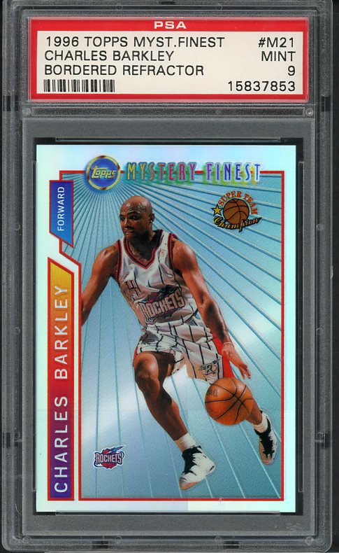 1996 Topps Mystery Finest #M21 Charles Barkley Rockets PSA 9 MINT 519851