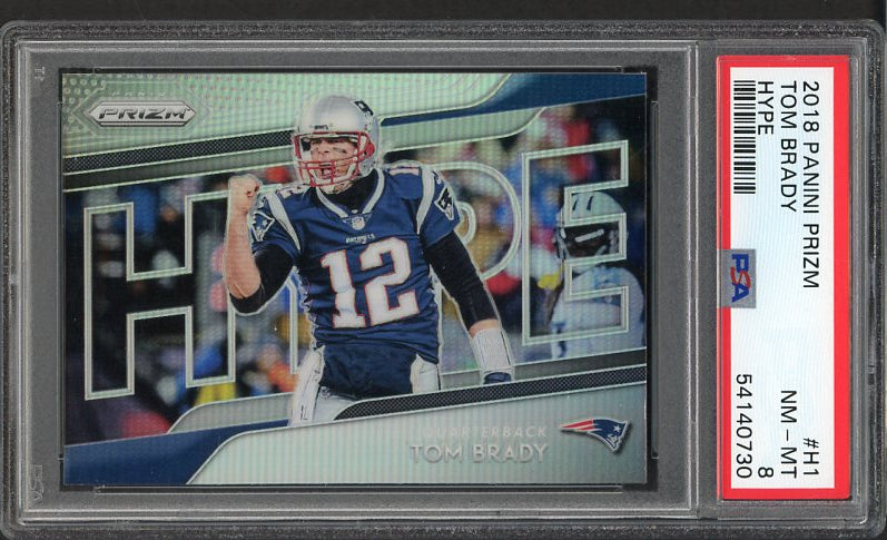 2018 Panini Prizm Hype #H1 Tom Brady Patriots PSA 8 NM/MT 519862