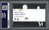 2016 Panini Clear Vision #005 Aaron Rodgers Brett Favre PSA 9 MINT 519865