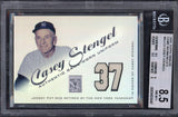 2001 Topps Tribute #RJCS Casey Stengel Yankees BVG 8.5 NM/MT+ Jersey 519875