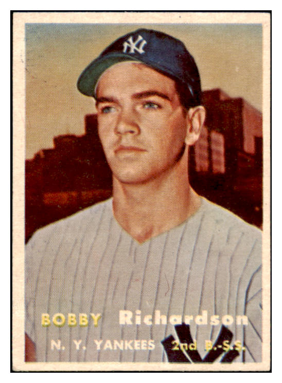 1957 Topps Baseball #286 Bobby Richardson Yankees EX-MT 519882