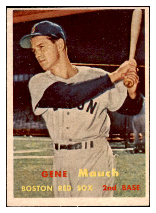 1957 Topps Baseball #342 Gene Mauch Red Sox EX+/EX-MT 519883