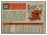 1959 Topps Baseball #360 Al Kaline Tigers VG 519886