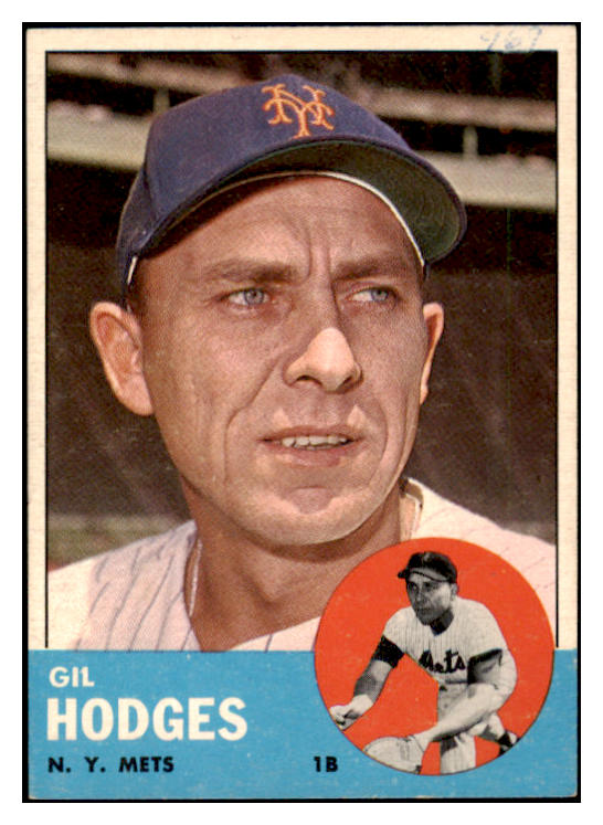 1963 Topps Baseball #245 Gil Hodges Mets GD-VG 519889