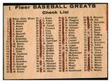 1961 Fleer Baseball #001 Ty Cobb Frank Baker Good marked 519907