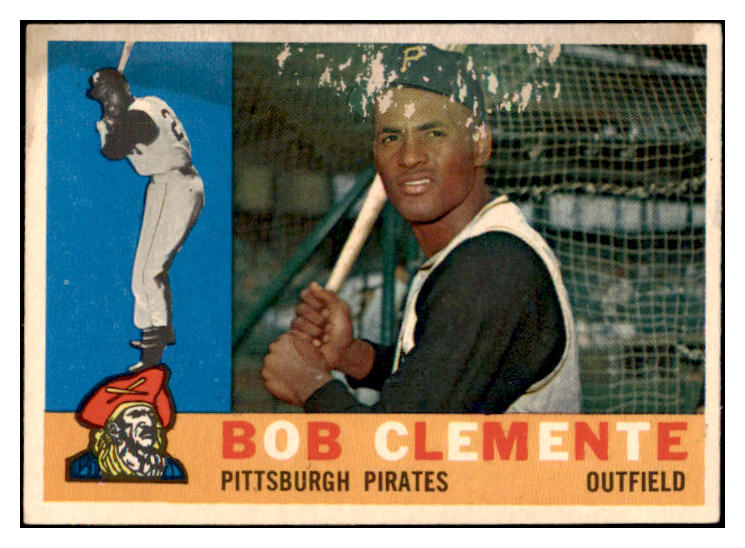 1960 Topps Baseball #326 Roberto Clemente Pirates Fair 519909