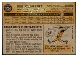 1960 Topps Baseball #326 Roberto Clemente Pirates Fair 519909