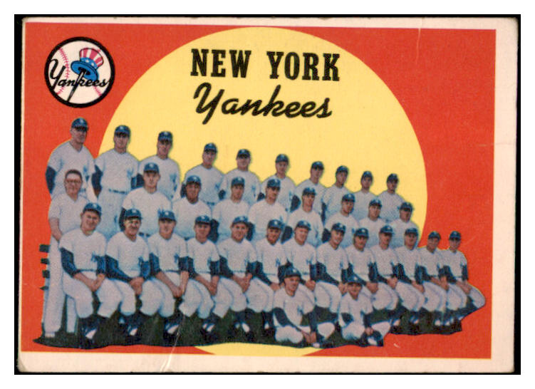 1959 Topps Baseball #510 New York Yankees Team Good 519914