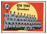 1959 Topps Baseball #510 New York Yankees Team Good 519914