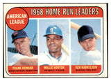 1969 Topps Baseball #005 A.L. Home Run Leaders Howard NR-MT 519923