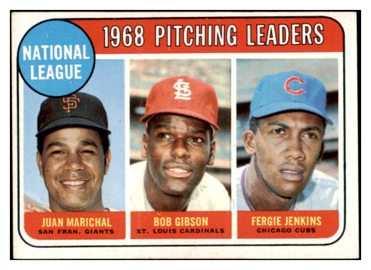 1969 Topps Baseball #010 N.L. Win Leaders Bob Gibson NR-MT 519925