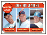 1969 Topps Baseball #003 A.L. RBI Leaders Yastrzemski EX-MT 519932