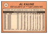 1969 Topps Baseball #410 Al Kaline Tigers NR-MT 519934