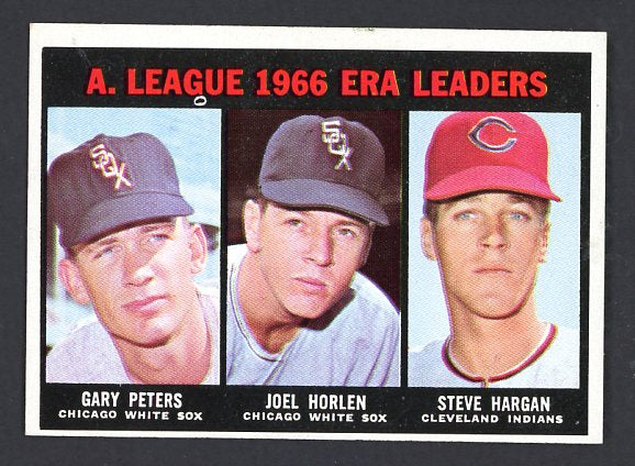 1967 Topps Baseball #233 A.L. ERA Leaders Peters EX-MT 519945