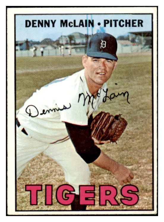 1967 Topps Baseball #420 Denny McLain Tigers VG-EX 519957