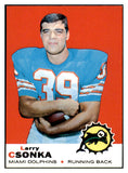 1969 Topps Football #120 Larry Csonka Dolphins EX+/EX-MT 519989