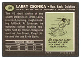 1969 Topps Football #120 Larry Csonka Dolphins EX+/EX-MT 519989