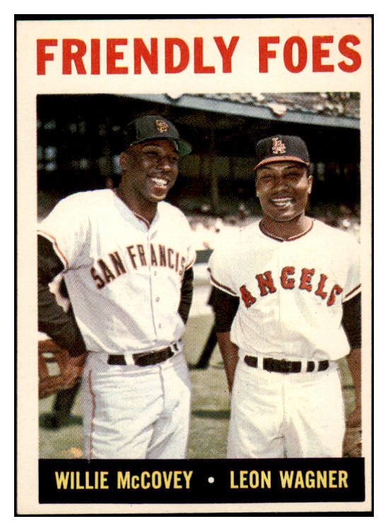 1964 Topps Baseball #041 Willie McCovey Leon Wagner EX-MT 519996