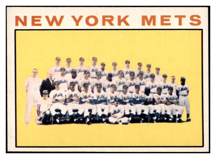 1964 Topps Baseball #027 New York Mets Team EX-MT 519997