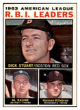 1964 Topps Baseball #012 A.L. RBI Leaders Al Kaline EX-MT 519998