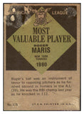 1961 Topps Baseball #478 Roger Maris MVP Yankees GD-VG 520004