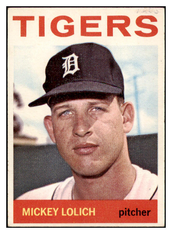 1964 Topps Baseball #128 Mickey Lolich Tigers EX-MT 520011