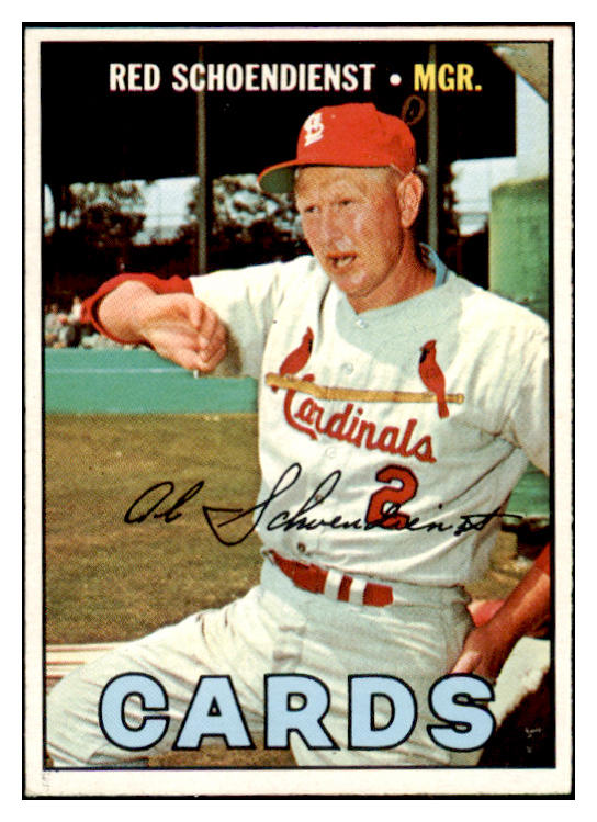 1967 Topps Baseball #512 Red Schoendienst Cardinals EX-MT 520016