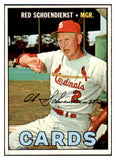 1967 Topps Baseball #512 Red Schoendienst Cardinals EX-MT 520016